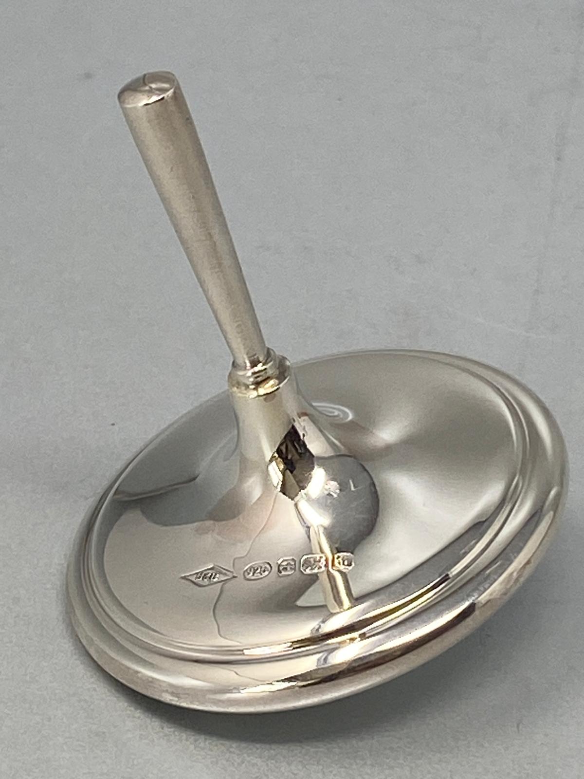 Sterling Silver Spinning Top - Hallmarked Birmingham 2019
