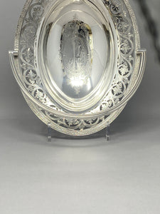 Victorian Silver Plated Swing Handled Cake/Sweet Basket