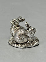 Load image into Gallery viewer, Sterling Silver Pair of Rabbits m
