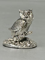 Load image into Gallery viewer, Sterling Silver Mini Owl - full english hallmark
