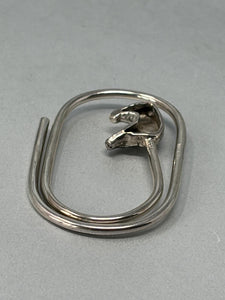 Vintage Sterling Silver Horses Head Money Clip