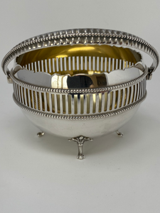 Silver Swing Handle Sweet Basket