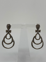 Load image into Gallery viewer, Silver and Marcasite Earrings
