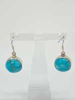 Load image into Gallery viewer, Silver and Turquoise Earrings
