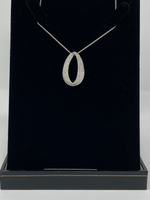 Load image into Gallery viewer, Silver and Cubic Zirconia Necklace
