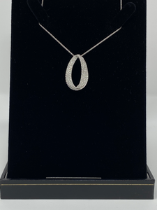 Silver and Cubic Zirconia Necklace