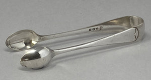 Pair of Antique Silver Plated Sugar Tongs