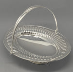 Load image into Gallery viewer, Antique Silver Plated Fluted Cake Basket
