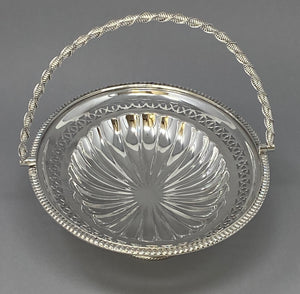 Antique Silver Plated Cake Basket
