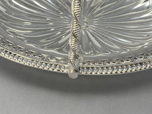 Antique Silver Plated Cake Basket