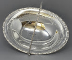 Load image into Gallery viewer, Antique Silver Plate Oval Engraved Cake Basket
