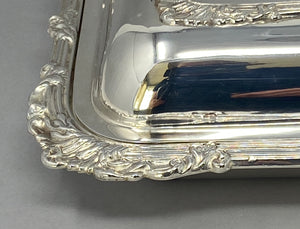 Antique Silver Plated Entree Dish