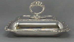 Antique Silver Plated Entree Dish