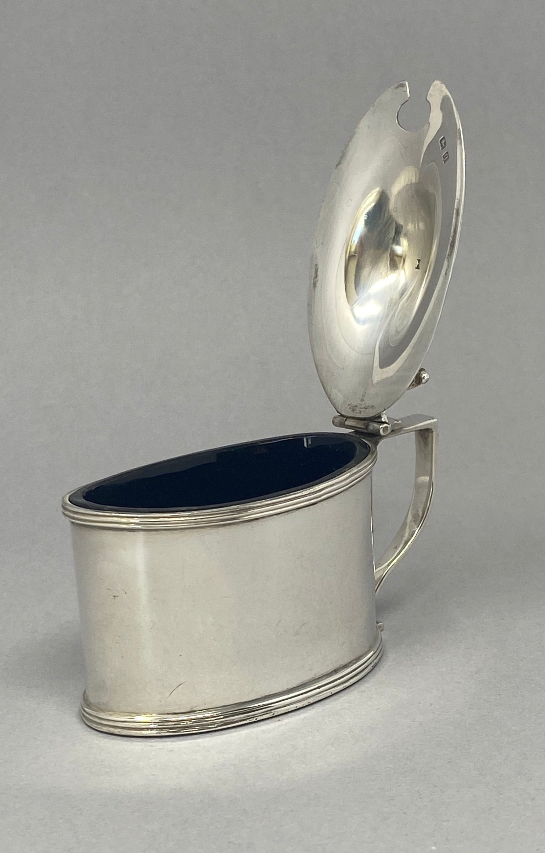 Antique Silver Georgian Style Mustard Pot