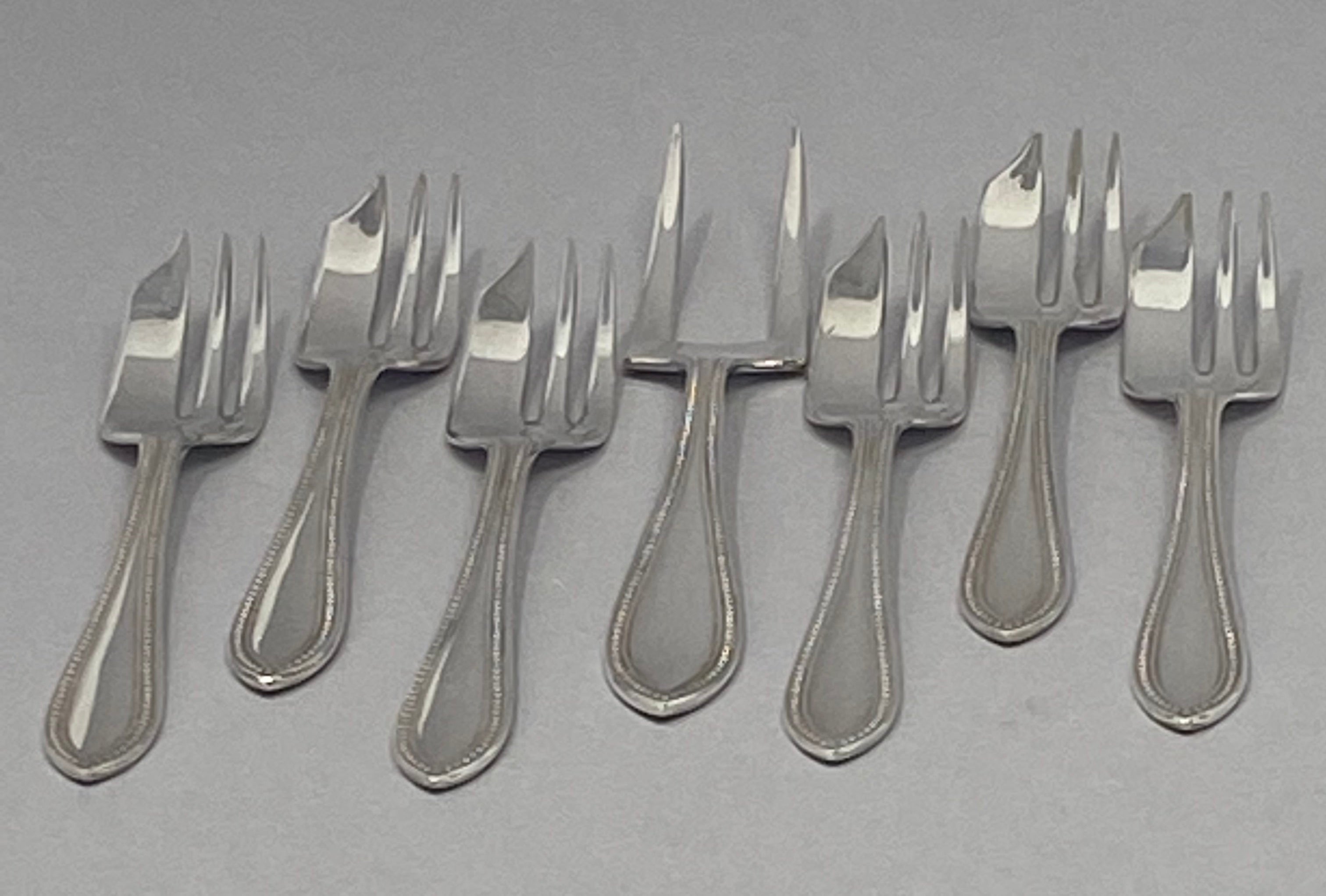 Antique Silver Plated Pastry Set