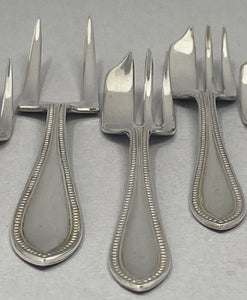 Antique Silver Plated Pastry Set