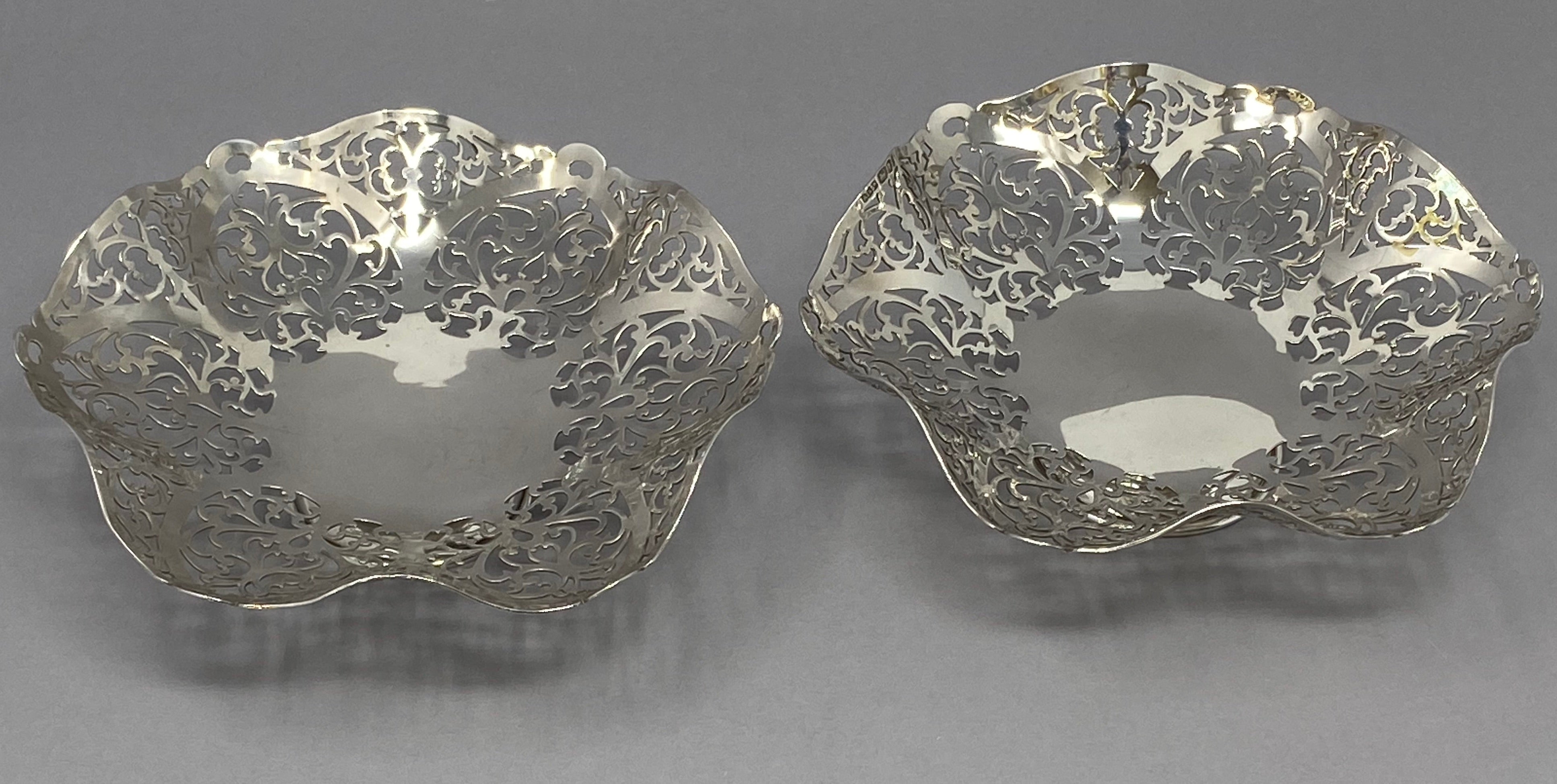 Pair of Silver Sweet dishes
