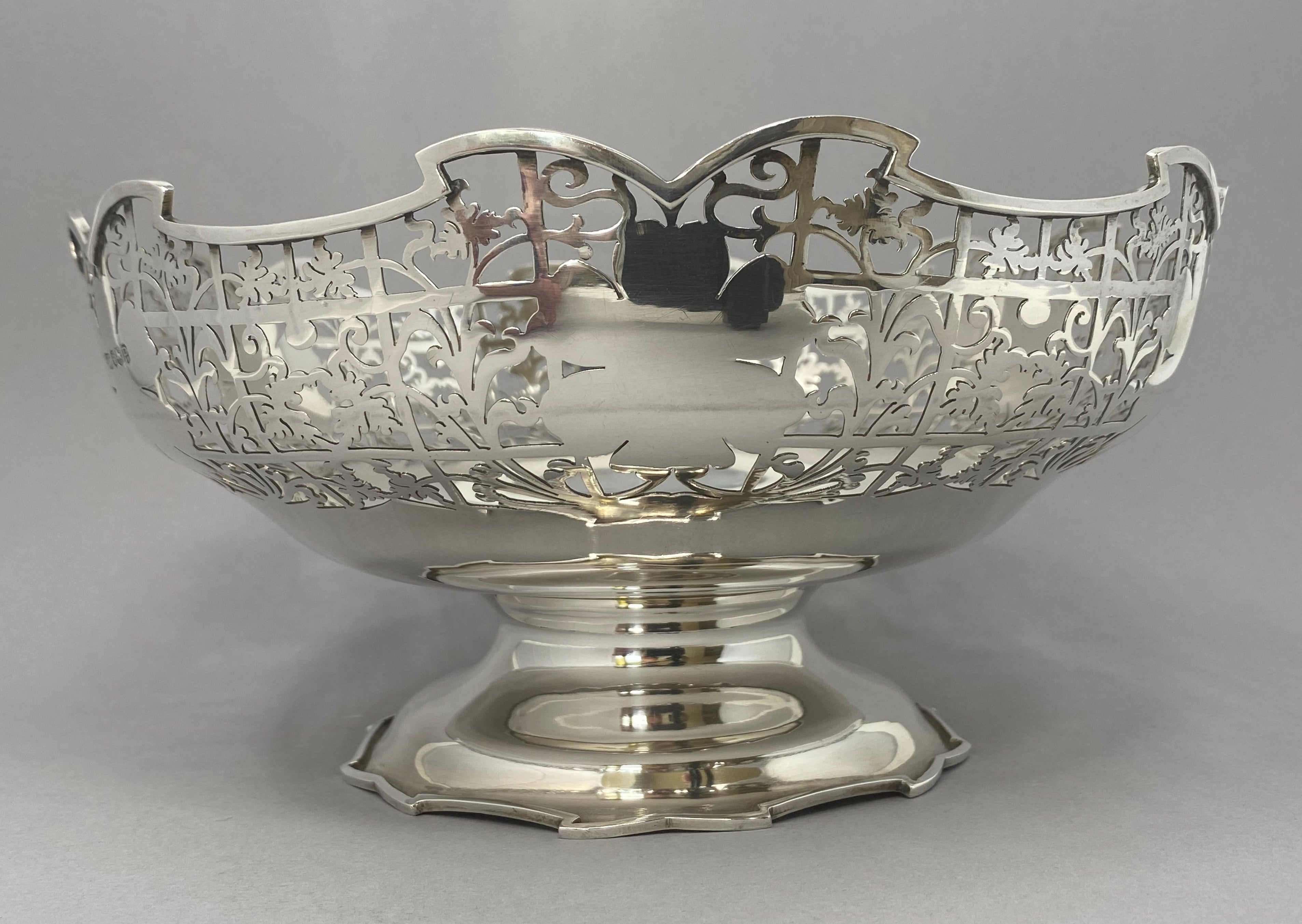 Hand Pierced Silver Bowl