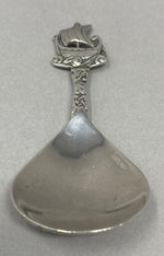 Load image into Gallery viewer, Silver Caddy Spoon with Ship Motif Handle
