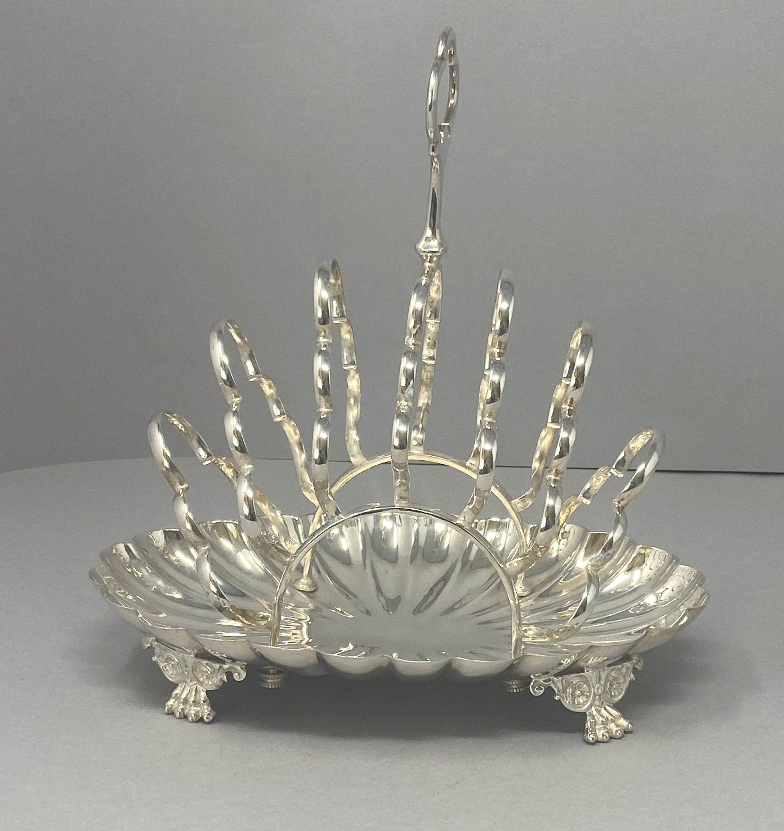 Antique Silver Plated Toast Rack