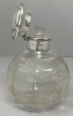 Load image into Gallery viewer, Antique Silver and Glass Perfume Bottle
