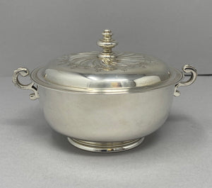 Antique Silver Porringer and Cover