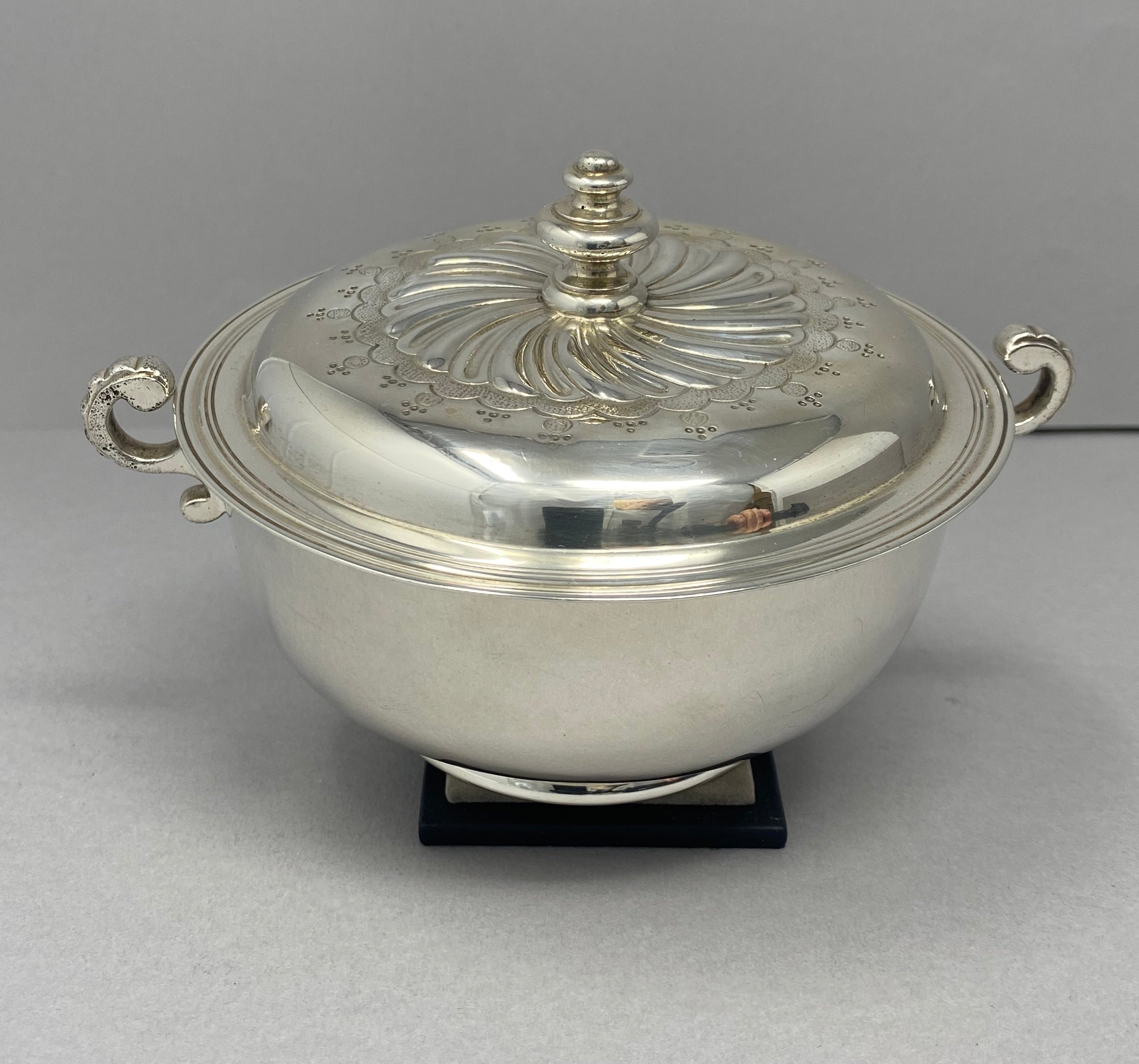 Antique Silver Porringer and Cover