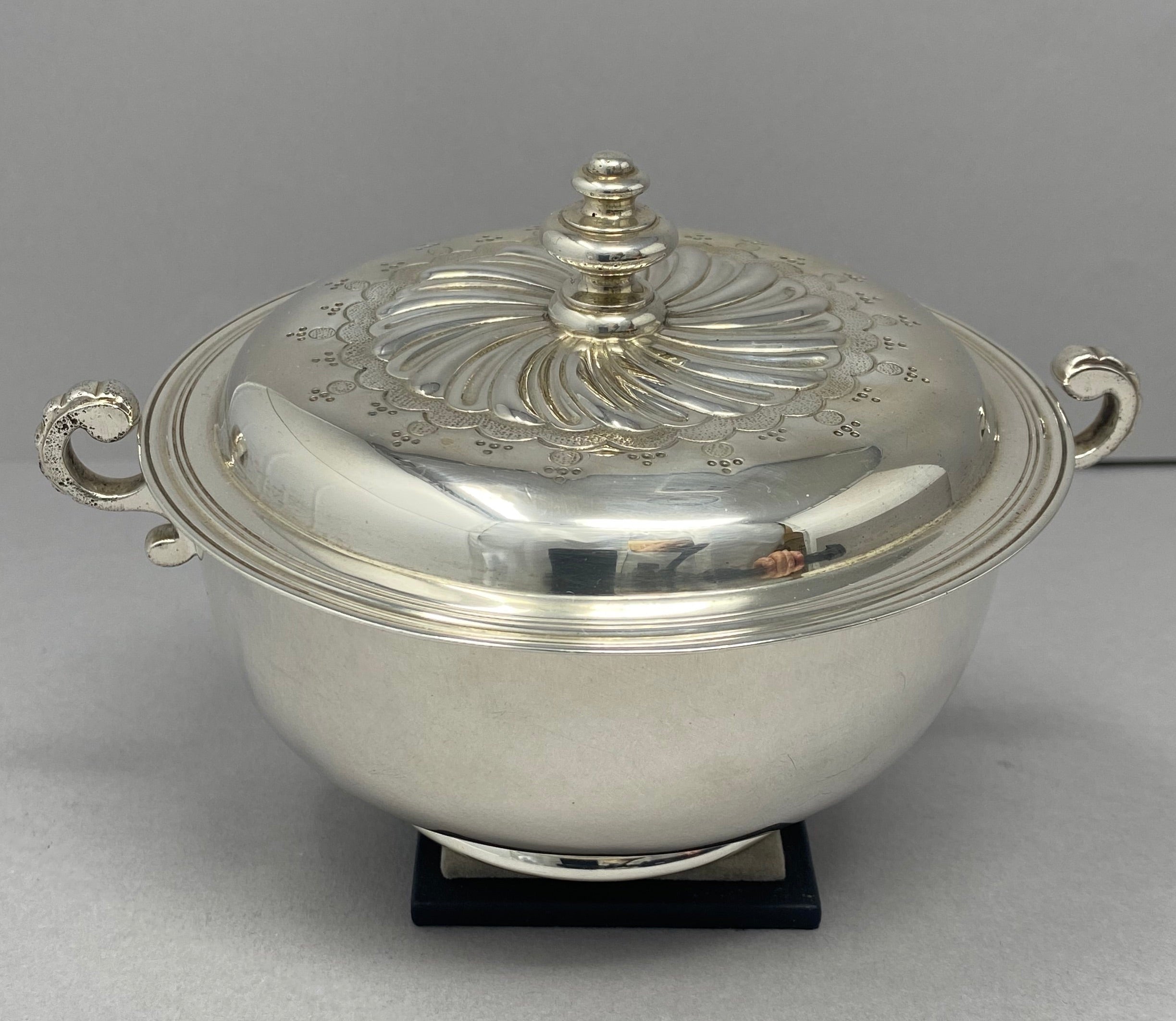 Antique Silver Porringer and Cover