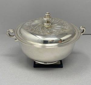 Antique Silver Porringer and Cover