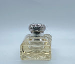Load image into Gallery viewer, Antique Victorian Silver and Glass Inkwell
