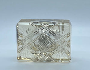 Antique Victorian Silver and Glass Inkwell