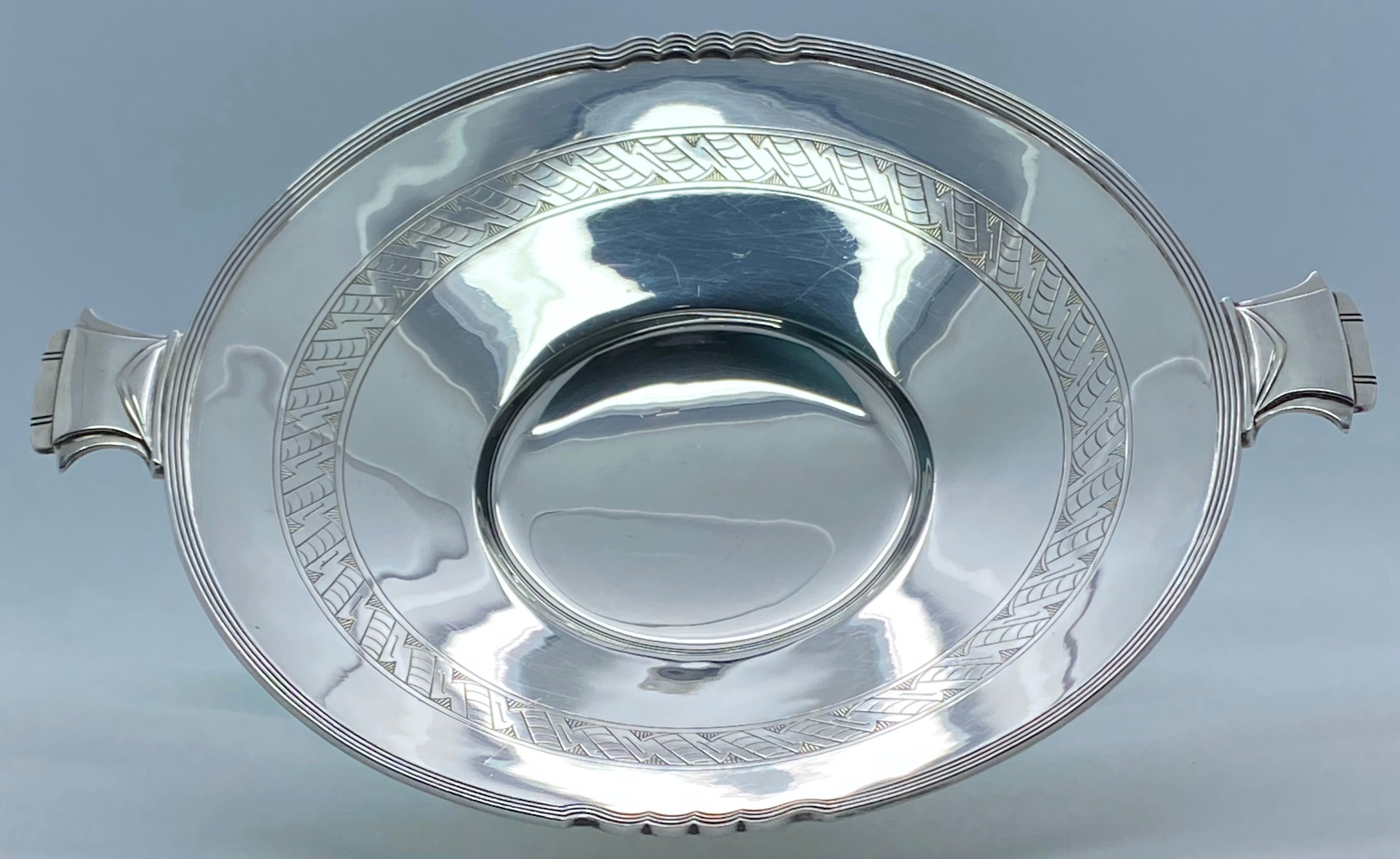Sterling Silver Art Deco Dish fully hallmarked