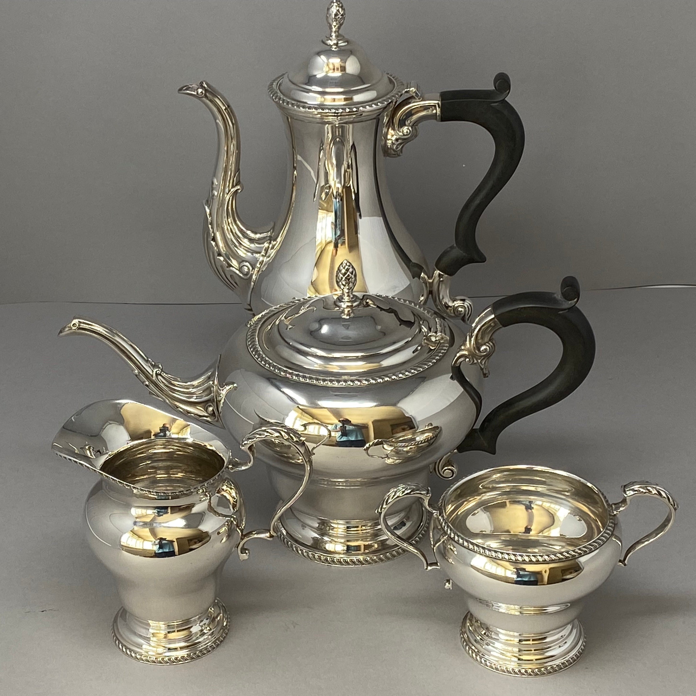 Silver Tea and Coffee Set - four pieces