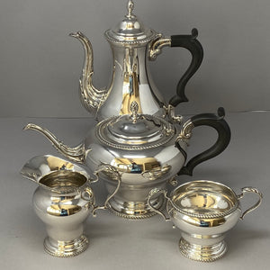 Silver Tea and Coffee Set - four pieces