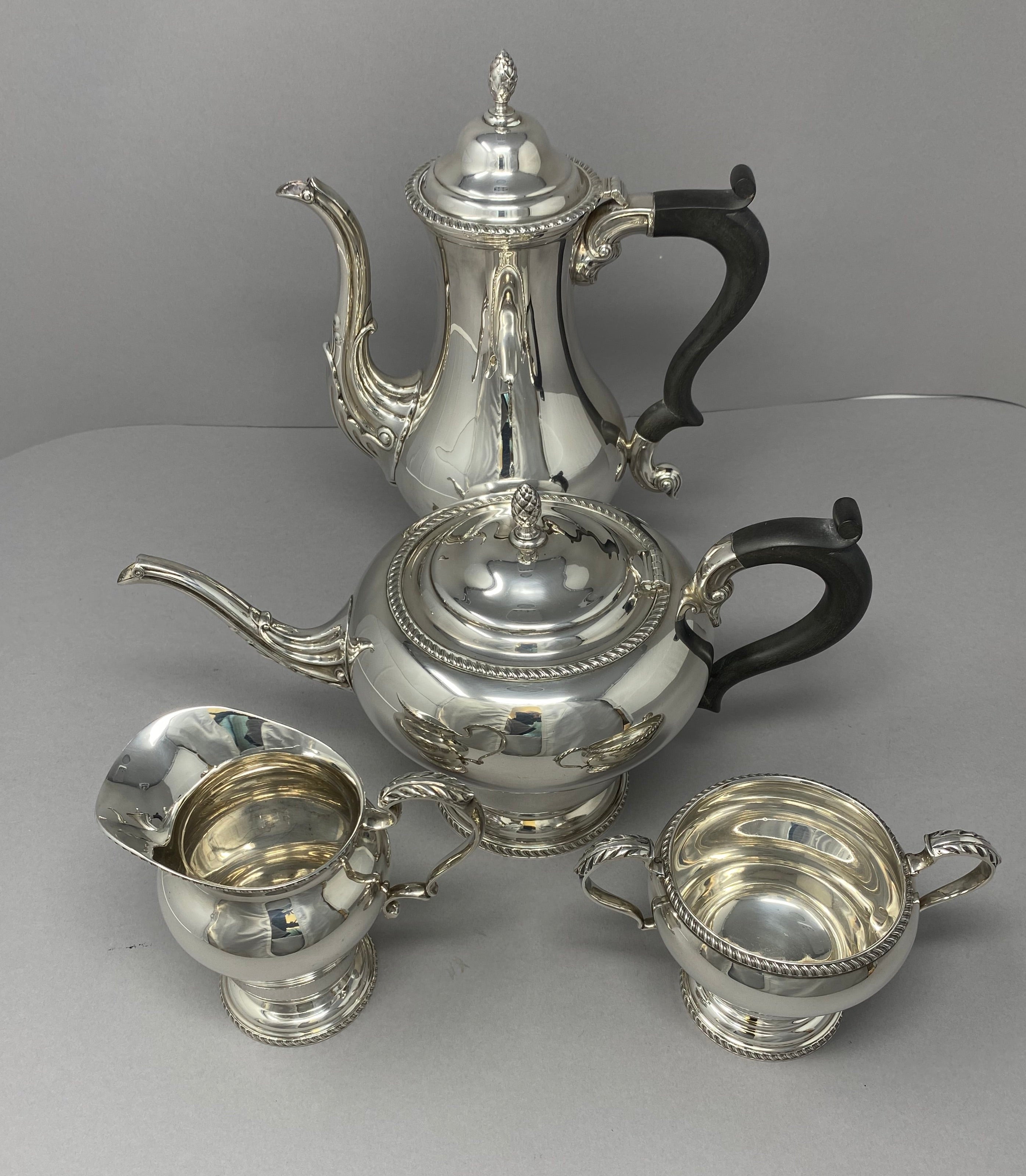 Silver Tea and Coffee Set - four pieces