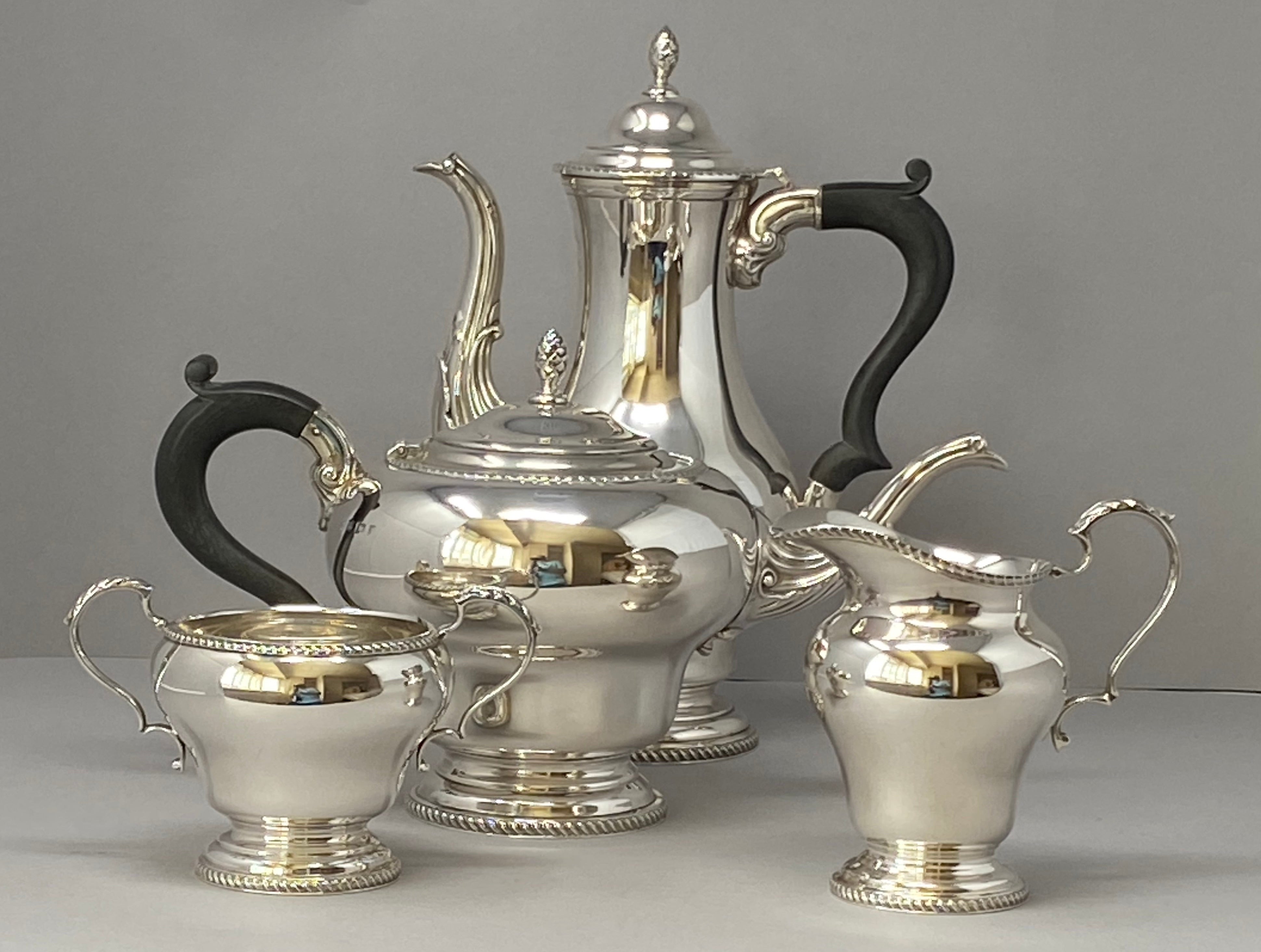 Silver Tea and Coffee Set - four pieces