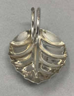 Load image into Gallery viewer, Leaf Shaped Silver Caddy Spoon
