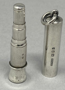 Silver Cigar Piercer and Cover