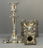 Load image into Gallery viewer, Antique Silver Plate Candlesticks
