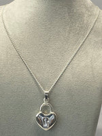 Load image into Gallery viewer, Vintage Silver Heart Lock Necklace
