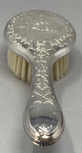 Silver Plated Pure Bristle Hair Brush