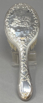 Load image into Gallery viewer, Silver Plated Pure Bristle Hair Brush
