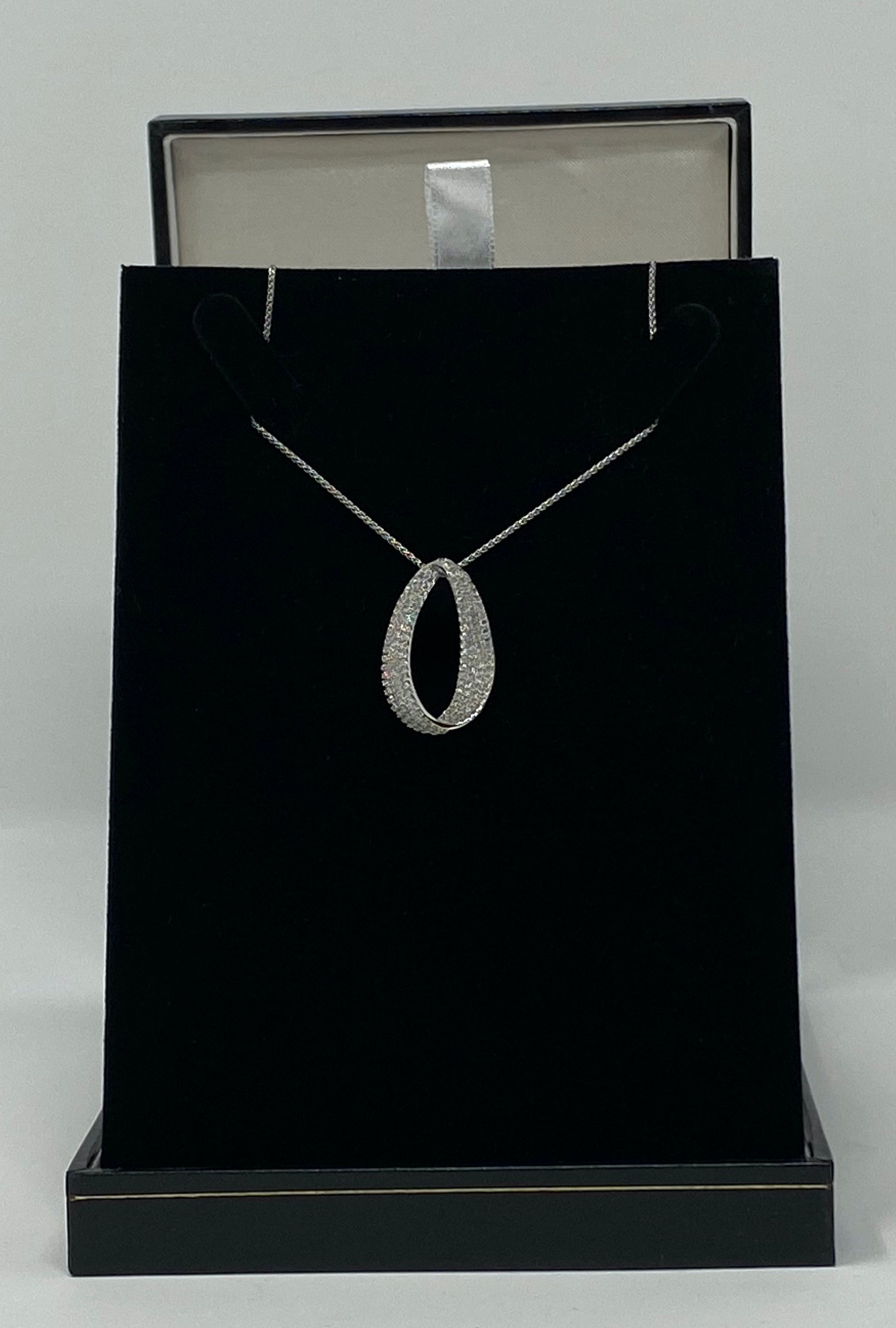 Silver and Cubic Zirconia Necklace