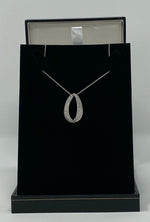 Load image into Gallery viewer, Silver and Cubic Zirconia Necklace
