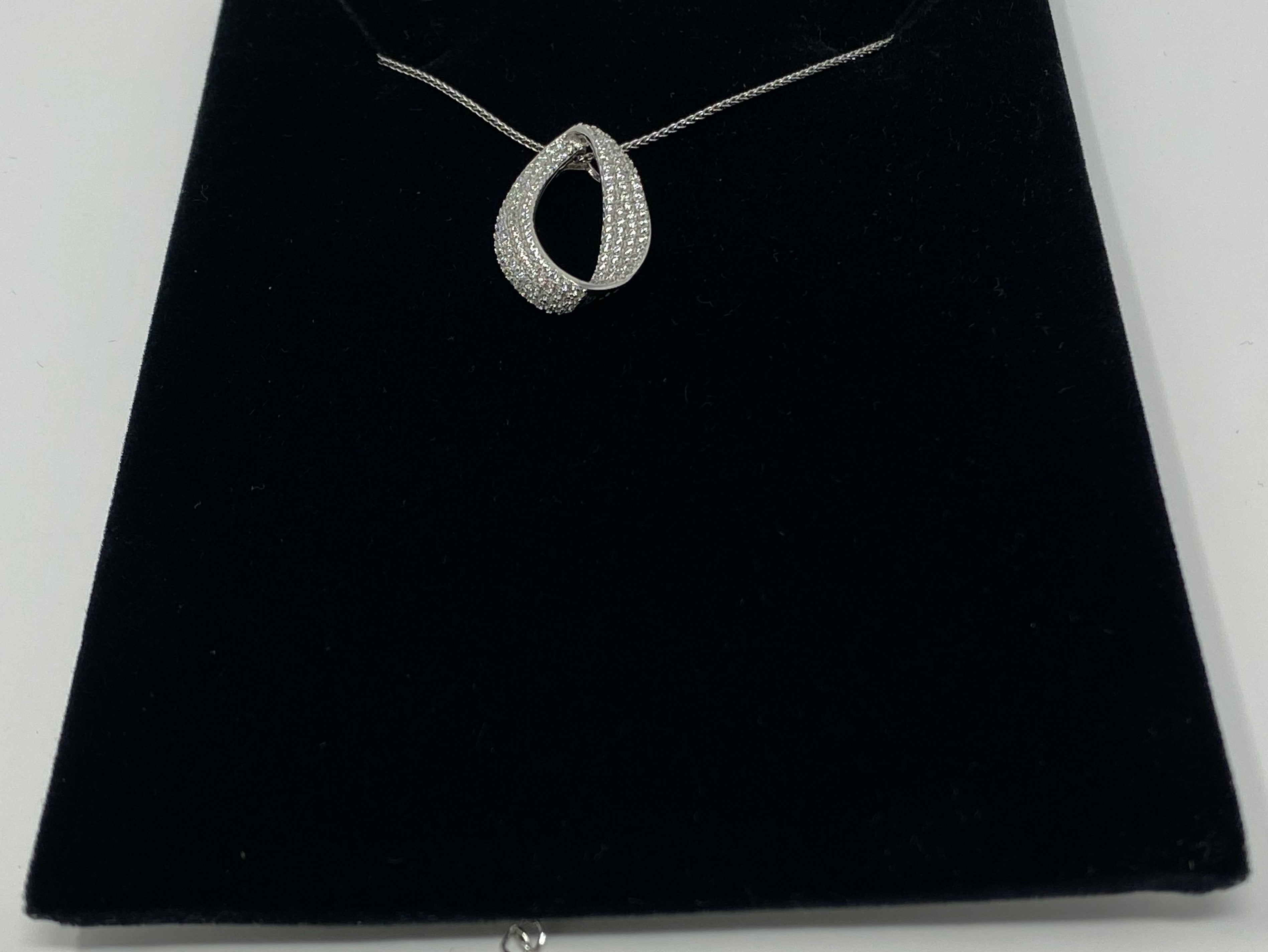 Silver and Cubic Zirconia Necklace