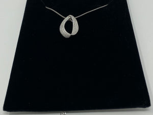 Silver and Cubic Zirconia Necklace