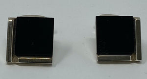 Silver and Black Onyx Cufflinks