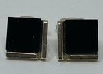 Load image into Gallery viewer, Silver and Black Onyx Cufflinks
