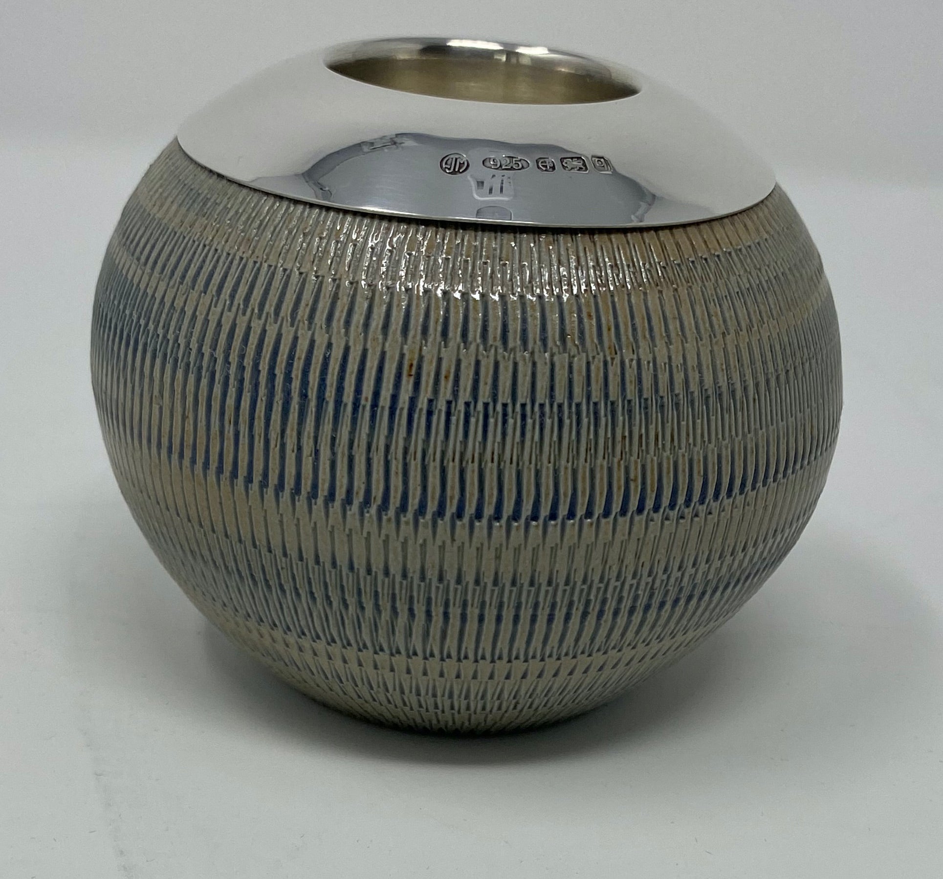 Silver and Ceramic/Stone Match striker