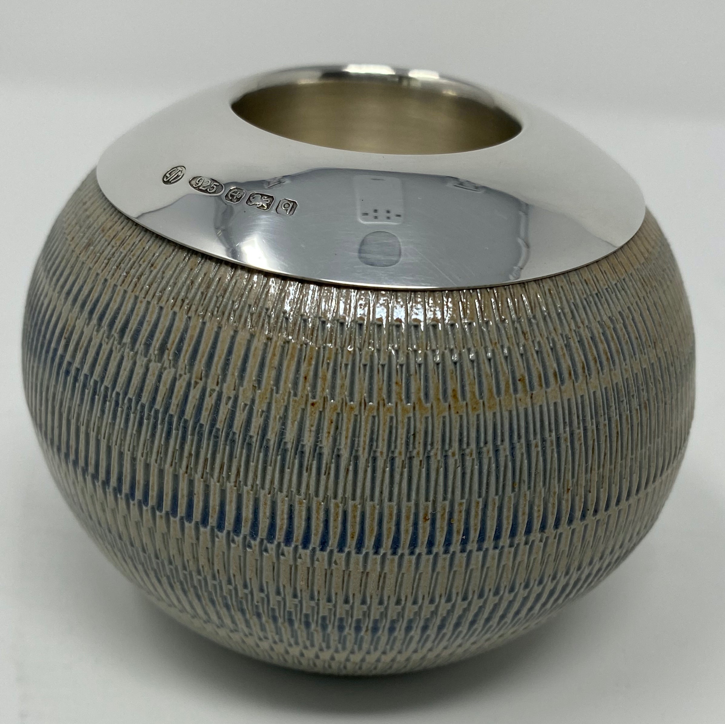 Silver and Ceramic/Stone Match striker